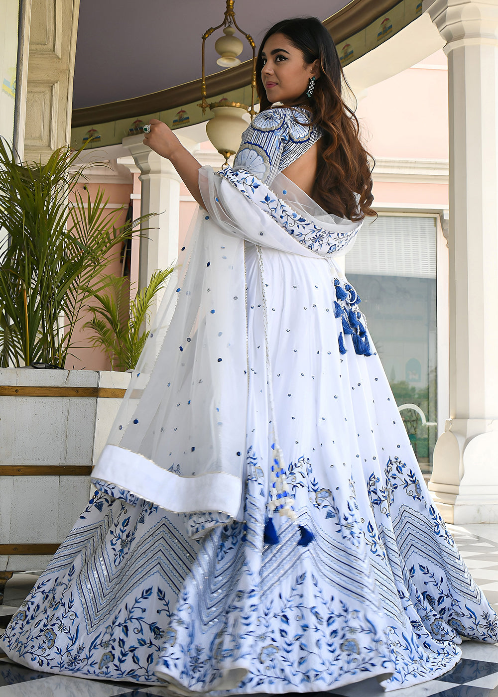 Buy Now Wedding Festive Wear White Designer Lehenga Choli Online in US, UK, Canada, France, Italy, Germany, Australia, Greece, UAE &amp; Worldwide at Empress.