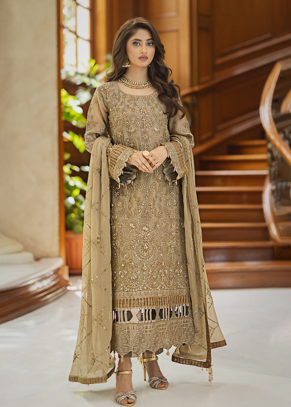 Buy Now Ishq Aatish Luxury Chiffon '23 by Emaan Adeel | ZORA Online in USA, UK, Canada & Worldwide at Empress Clothing. 