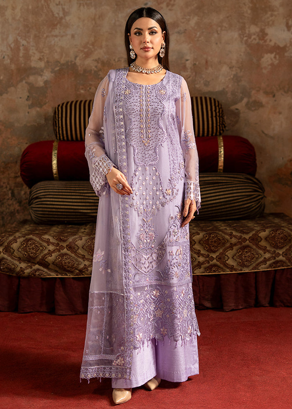 Buy Now Zarqon Luxury Formals '25 by Zebtan | ZQ-01 Online in USA, UK, Canada, France, Greece, Germany, Ireland, Italy, UAE & Worldwide at Empress Clothing.