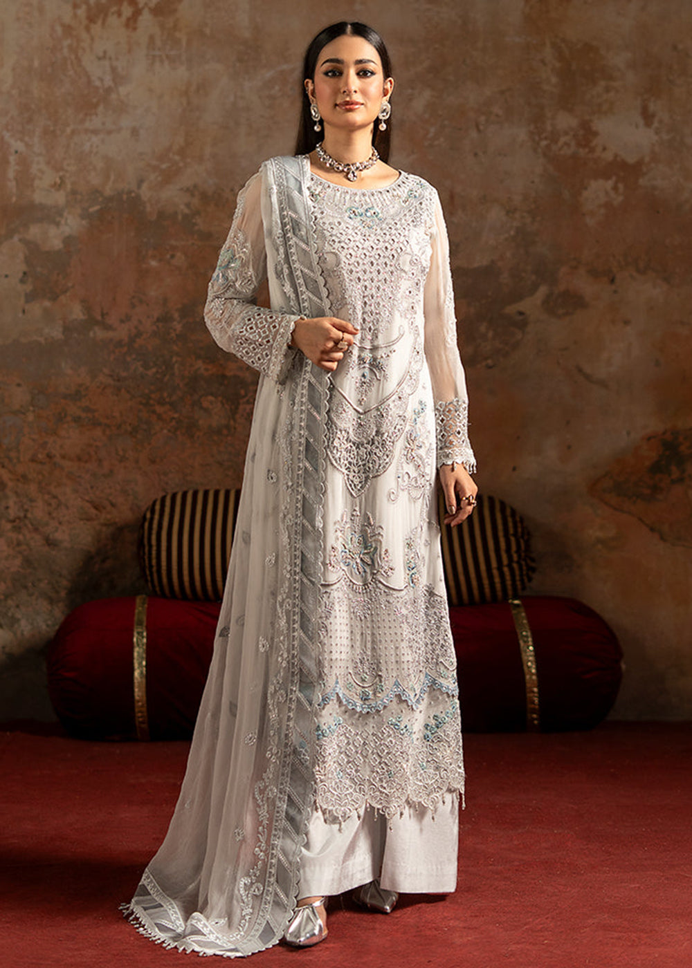 Buy Now Zarqon Luxury Formals '25 by Zebtan | ZQ-04 Online in USA, UK, Canada, France, Greece, Germany, Ireland, Italy, UAE & Worldwide at Empress Clothing.