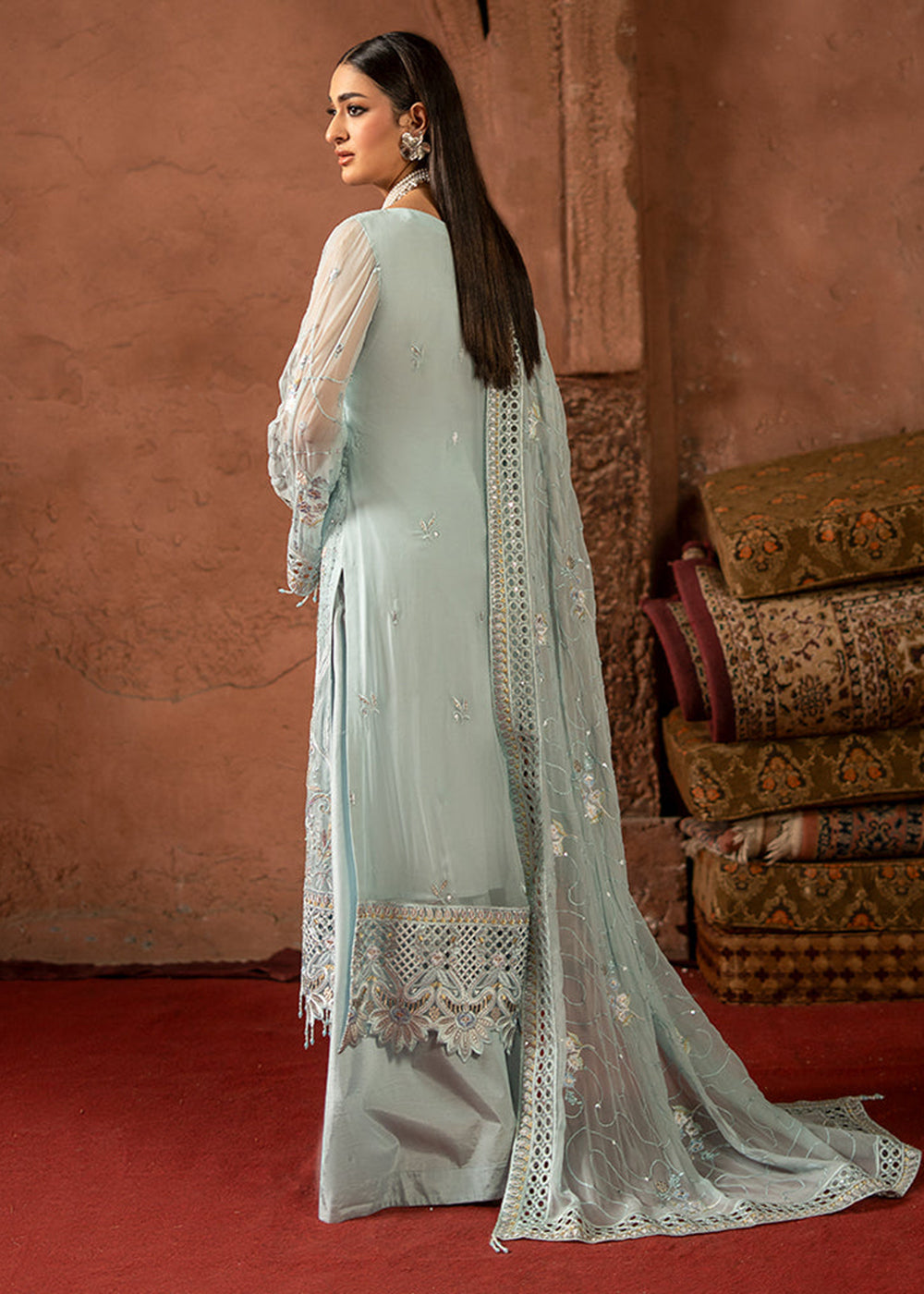 Buy Now Zarqon Luxury Formals '25 by Zebtan | ZQ-05 Online in USA, UK, Canada, France, Greece, Germany, Ireland, Italy, UAE & Worldwide at Empress Clothing.