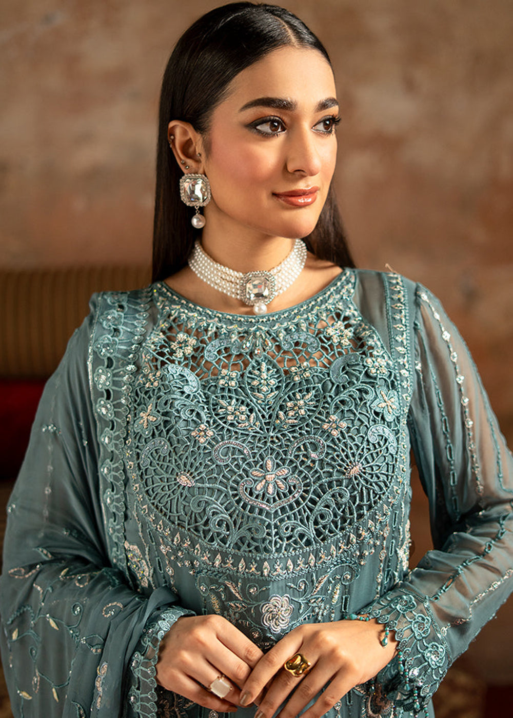 Buy Now Zarqon Luxury Formals '25 by Zebtan | ZQ-07 Online in USA, UK, Canada, France, Greece, Germany, Ireland, Italy, UAE & Worldwide at Empress Clothing.