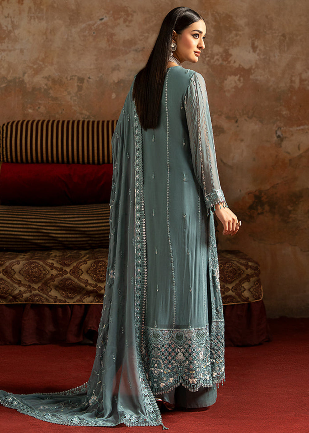 Buy Now Zarqon Luxury Formals '25 by Zebtan | ZQ-07 Online in USA, UK, Canada, France, Greece, Germany, Ireland, Italy, UAE & Worldwide at Empress Clothing.