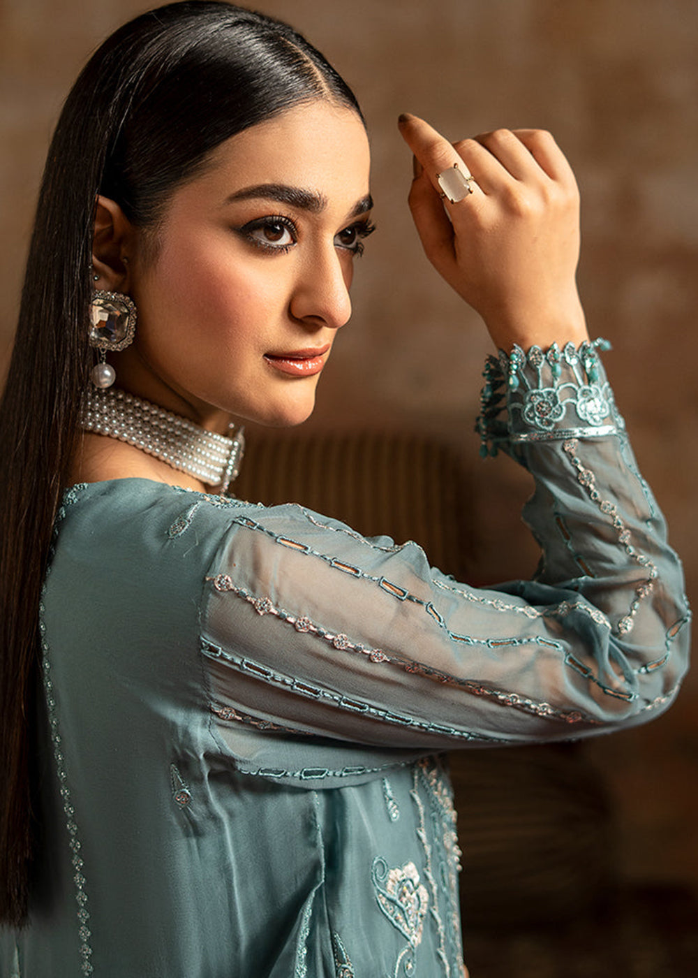 Buy Now Zarqon Luxury Formals '25 by Zebtan | ZQ-07 Online in USA, UK, Canada, France, Greece, Germany, Ireland, Italy, UAE & Worldwide at Empress Clothing.