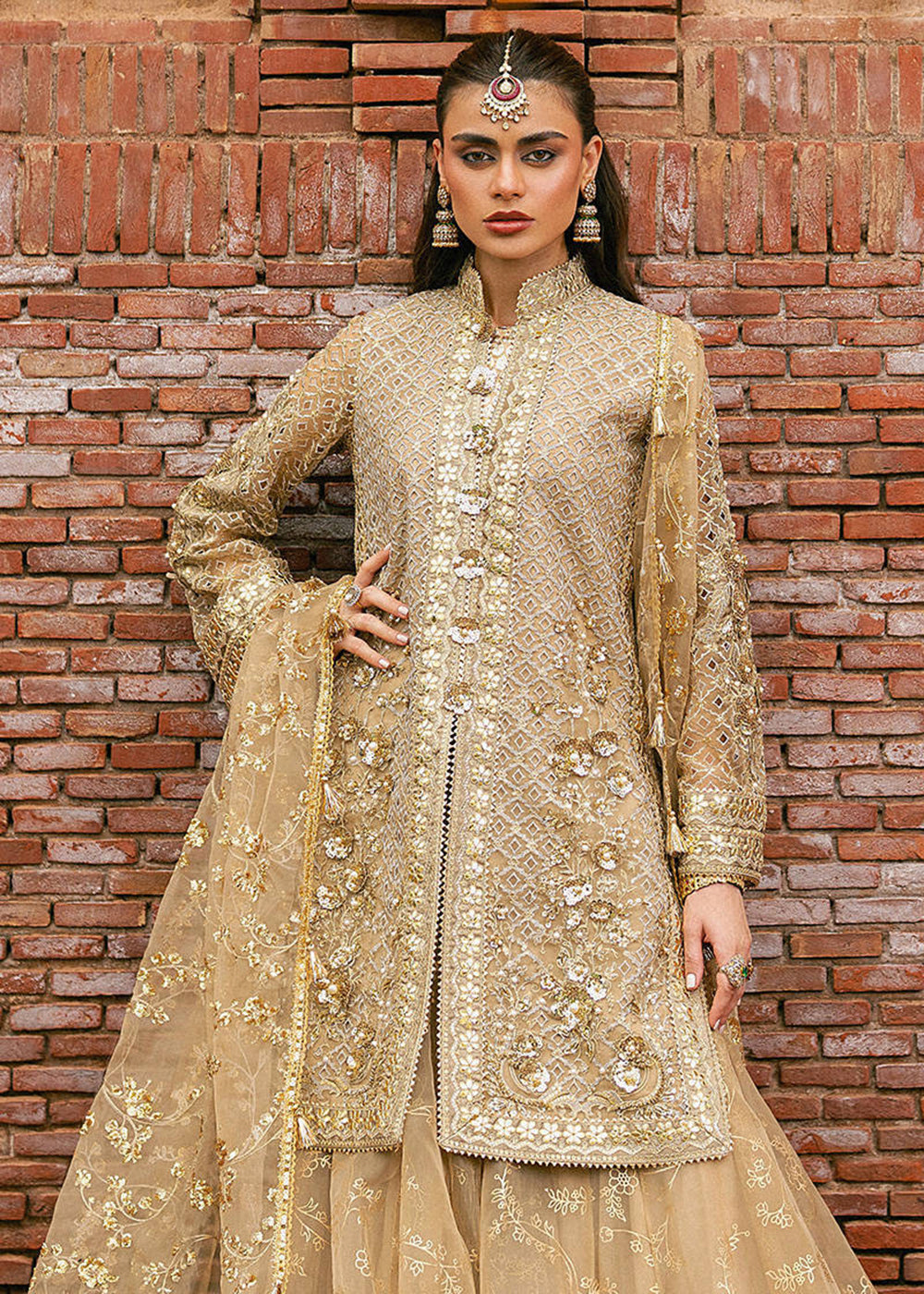 Buy Now Zarlish Wedding Formals '25 by MNR | ROSHNI Online in US, UK, Canada, France, Italy, Germany, Sweden, Greece, UAE, Netherlands & Worldwide at Empress.