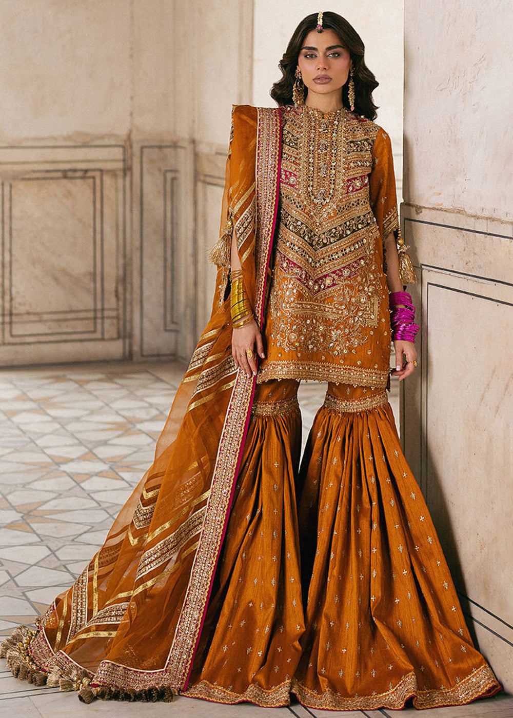 Buy Now Zarlish Wedding Formals '25 by MNR | RANJISH Online in US, UK, Canada, France, Italy, Germany, Sweden, Greece, UAE, Netherlands & Worldwide at Empress.