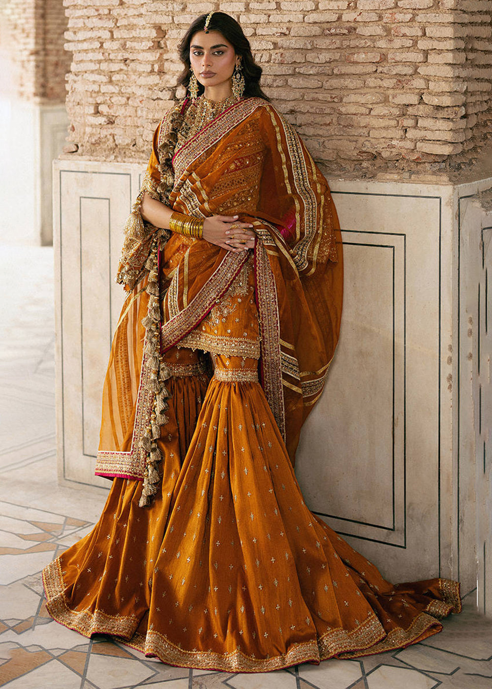 Buy Now Zarlish Wedding Formals '25 by MNR | RANJISH Online in US, UK, Canada, France, Italy, Germany, Sweden, Greece, UAE, Netherlands & Worldwide at Empress.