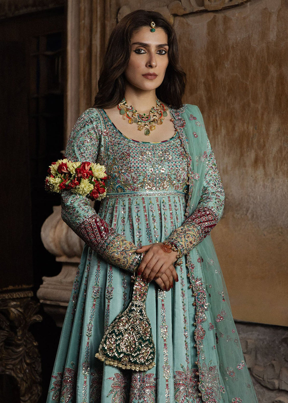 Buy Now The Doll House Wedding Festive Edit '26 by Hussain Rehar | Zeenat in US, UK, Canada, France, Italy, Germany, Greece, Sweden,UAE & Worldwide at Empress.