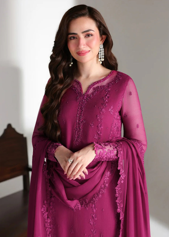 Buy Ensembles Embroidered Festive Chiffon &