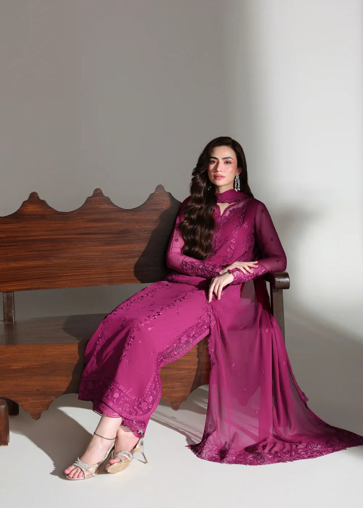 Buy Ensembles Embroidered Festive Chiffon &