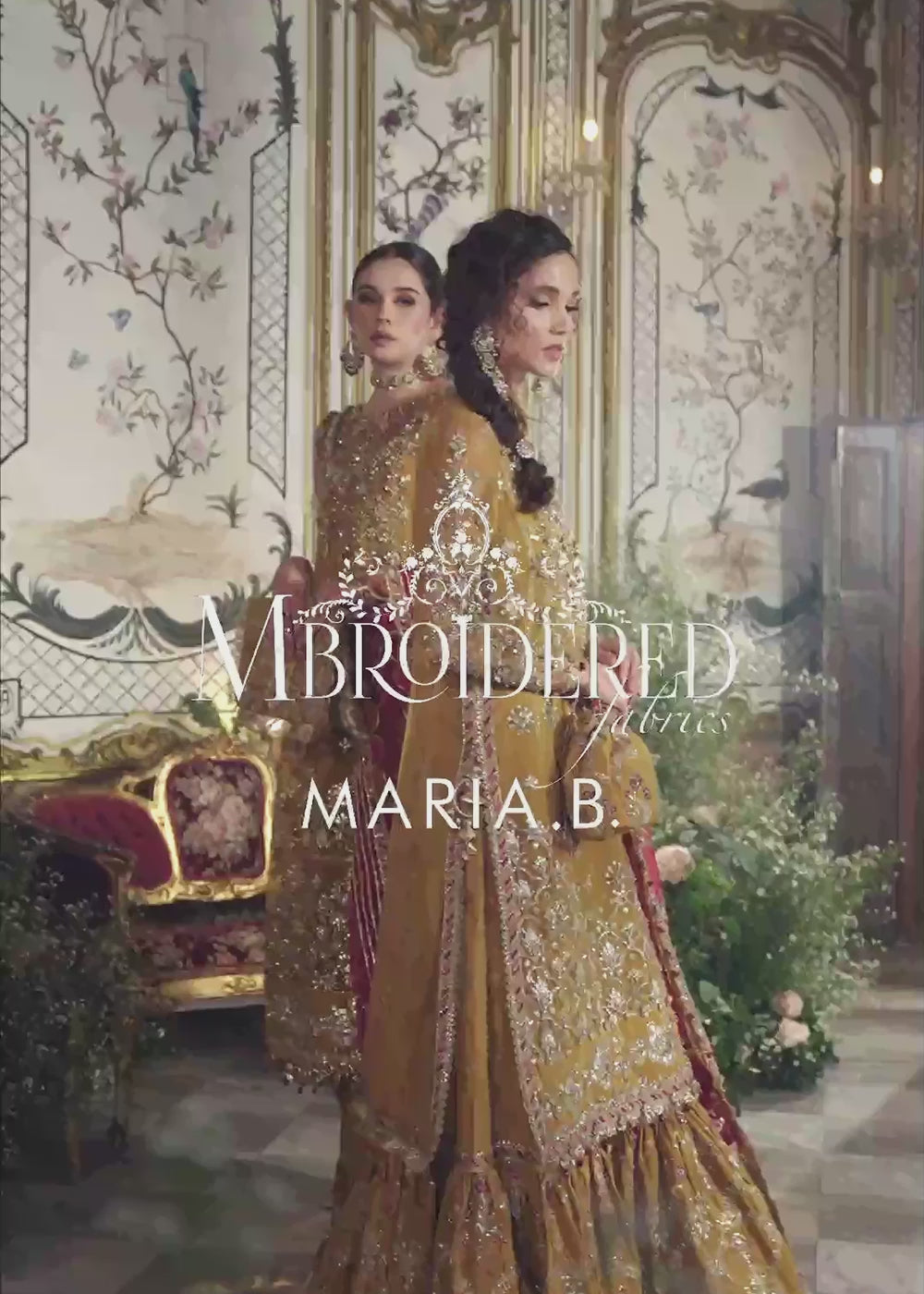 Buy Now Mbroidered Wedding 2023 by Maria B | Mustard BD-2707 Online in USA, UK, Canada & Worldwide at Empress Clothing.