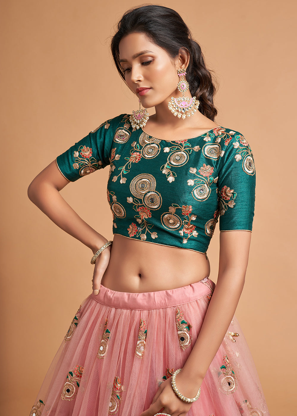 Stylish indo hot sale western lehenga