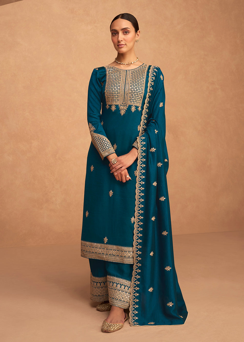 Party wear sale churidar suit