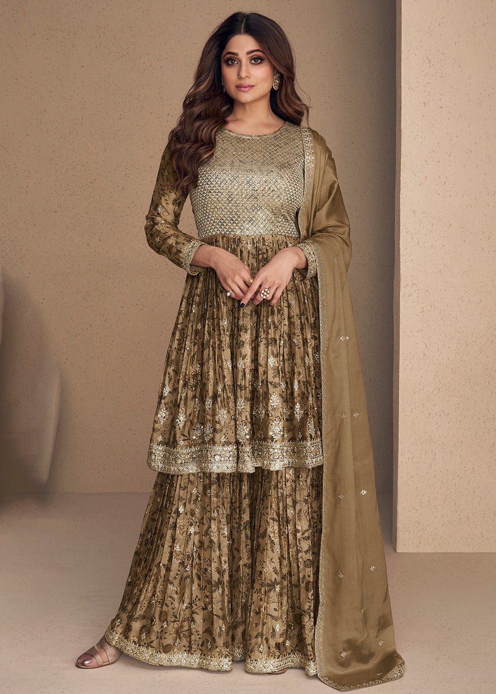 Cream Sharara Suits: Buy Cream Sharara Suits for Women Online in USA