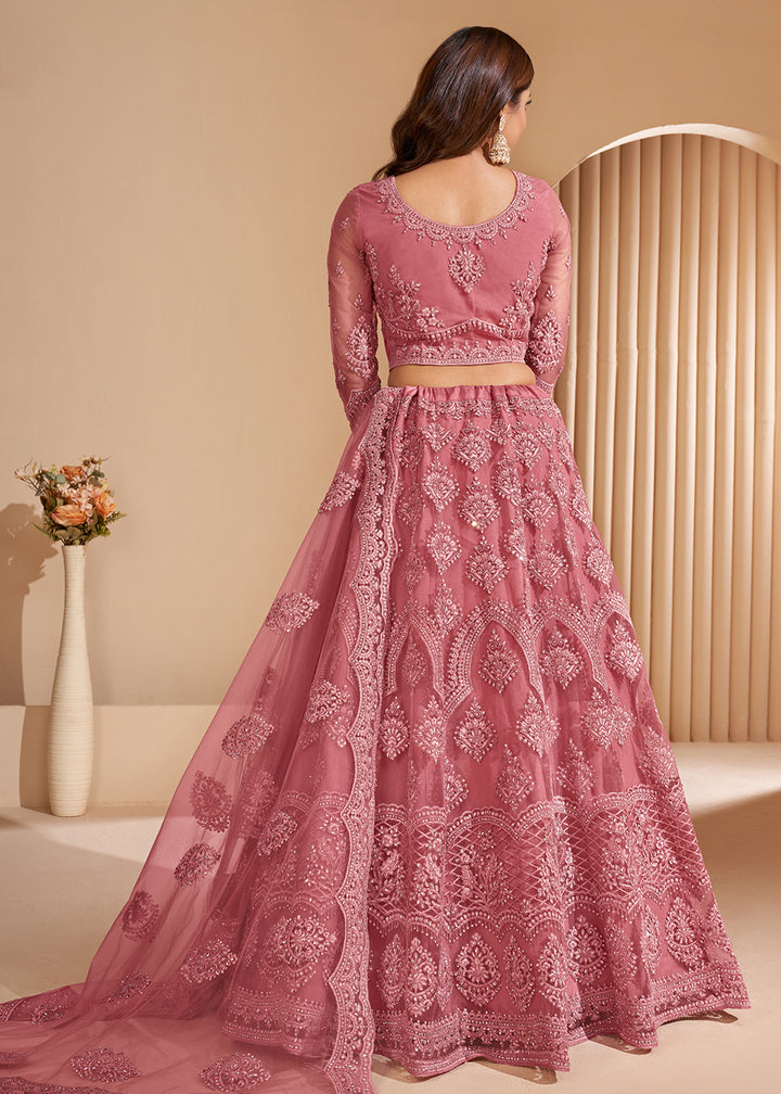 Buy Lovely Pink Designer Bridesmaids Lehenga - Wedding Lehenga Choli