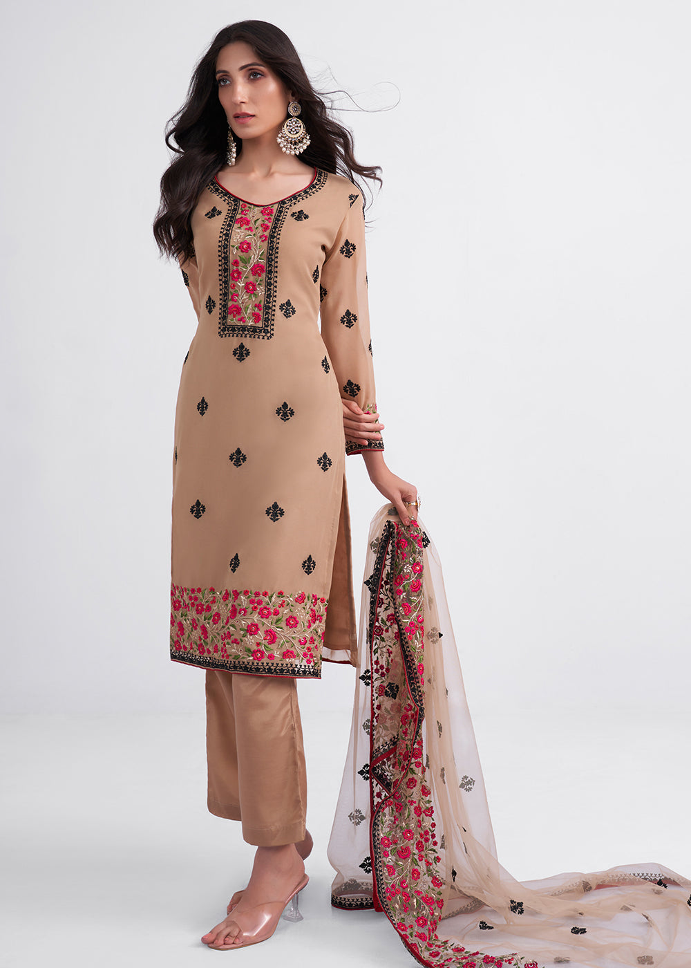 Salwar Kameez - Buy Latest Designer Salwar Suits for Women Online – Tagged  Beige– Empress Clothing