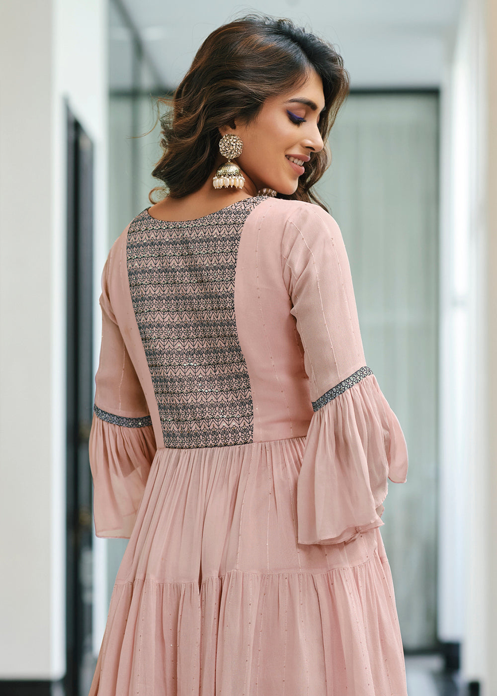 Buy Now Admirable Mauve Pink Party Festive Palazzo Salwar Suit Online in USA, UK, Canada, Germany & Worldwide at Empress Clothing. 
