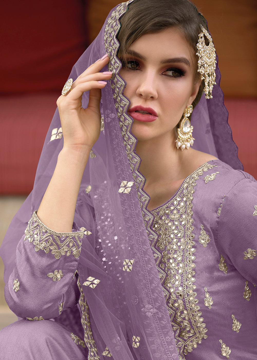 Purple Bridal Gharara Buy Heavy Silk Sharara Suit Festive Trendy