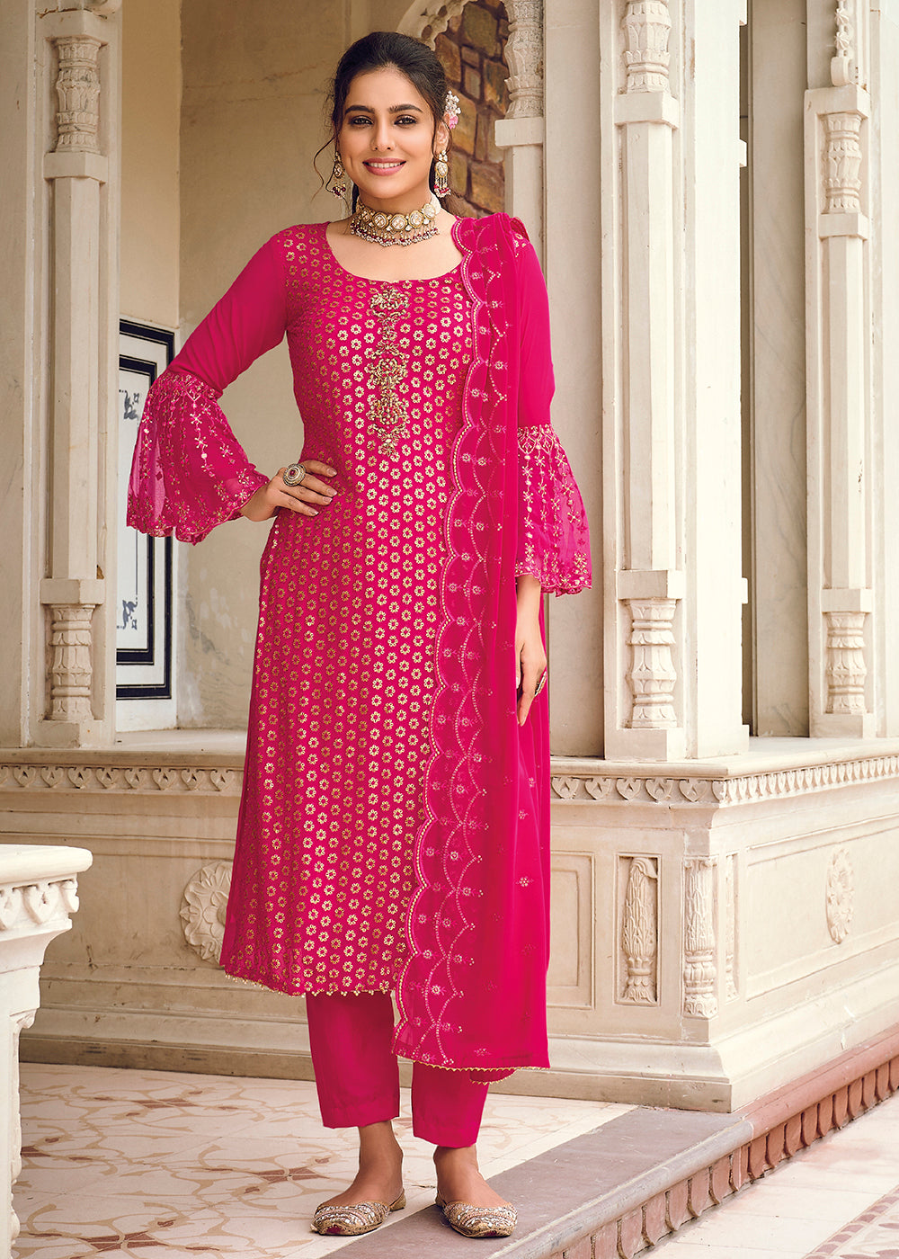 hot pink indian dress Buy Top Indian Dresses under $100 USD