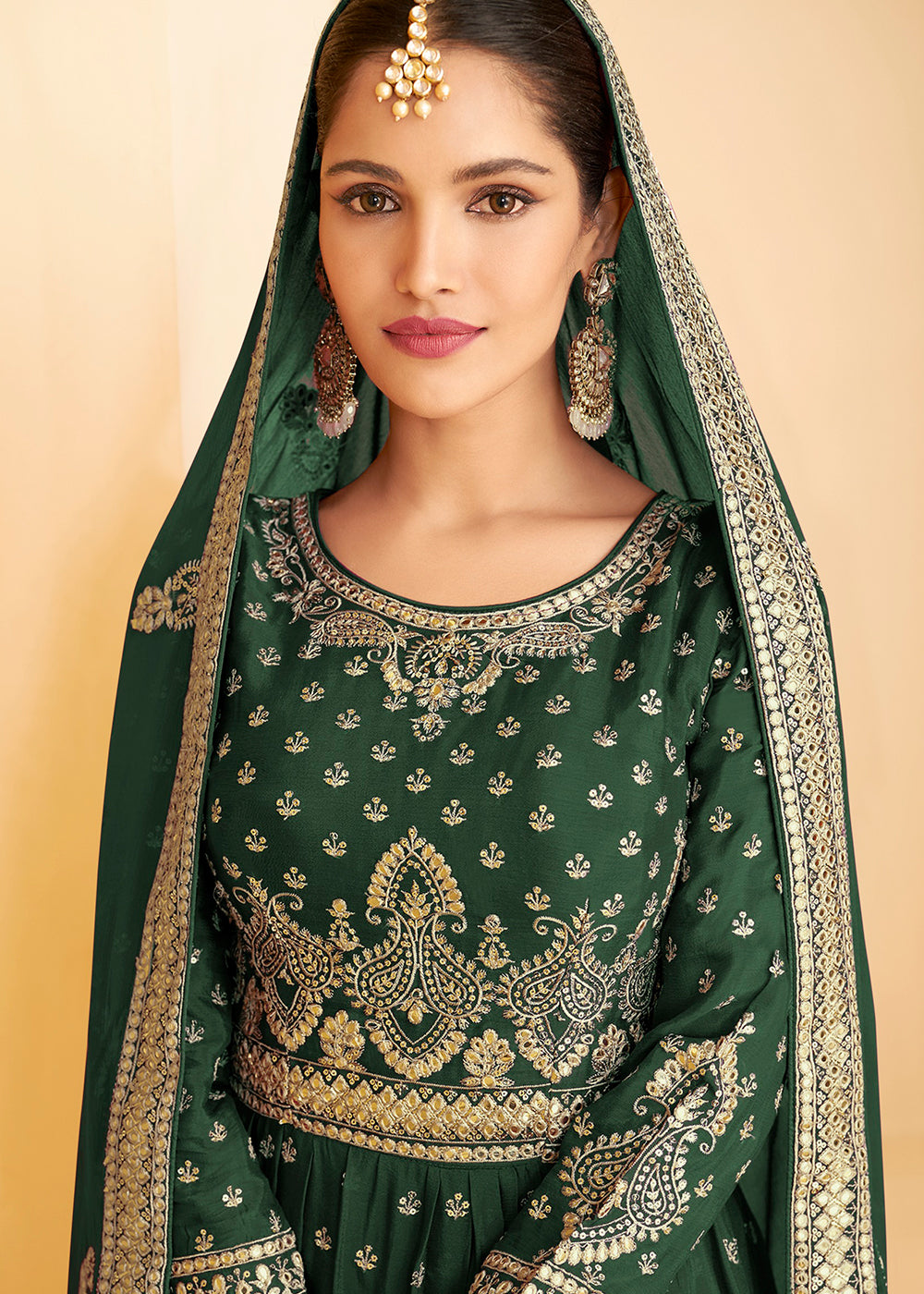 Buy Designer Green Georgette Sharara - Pakistani Sharara Suit