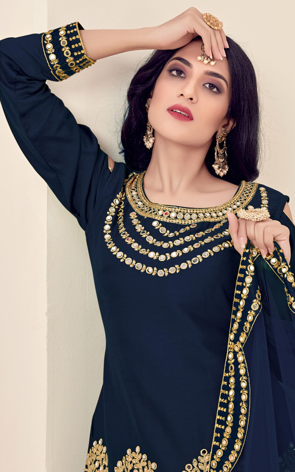 navy blue punjabi dress Buy Dark Navy Blue Punjabi Suits for Women Online from India's Luxury Designers 2026