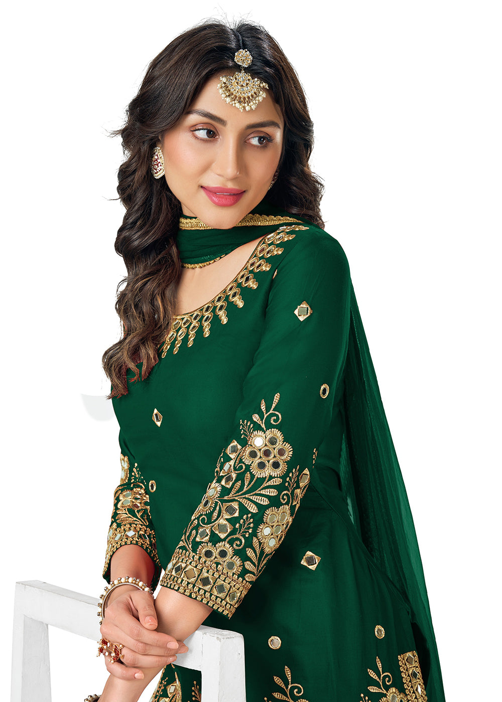 Green Suit Sets: Buy Green Salwar Suits Online in India @Best Price | Aachho