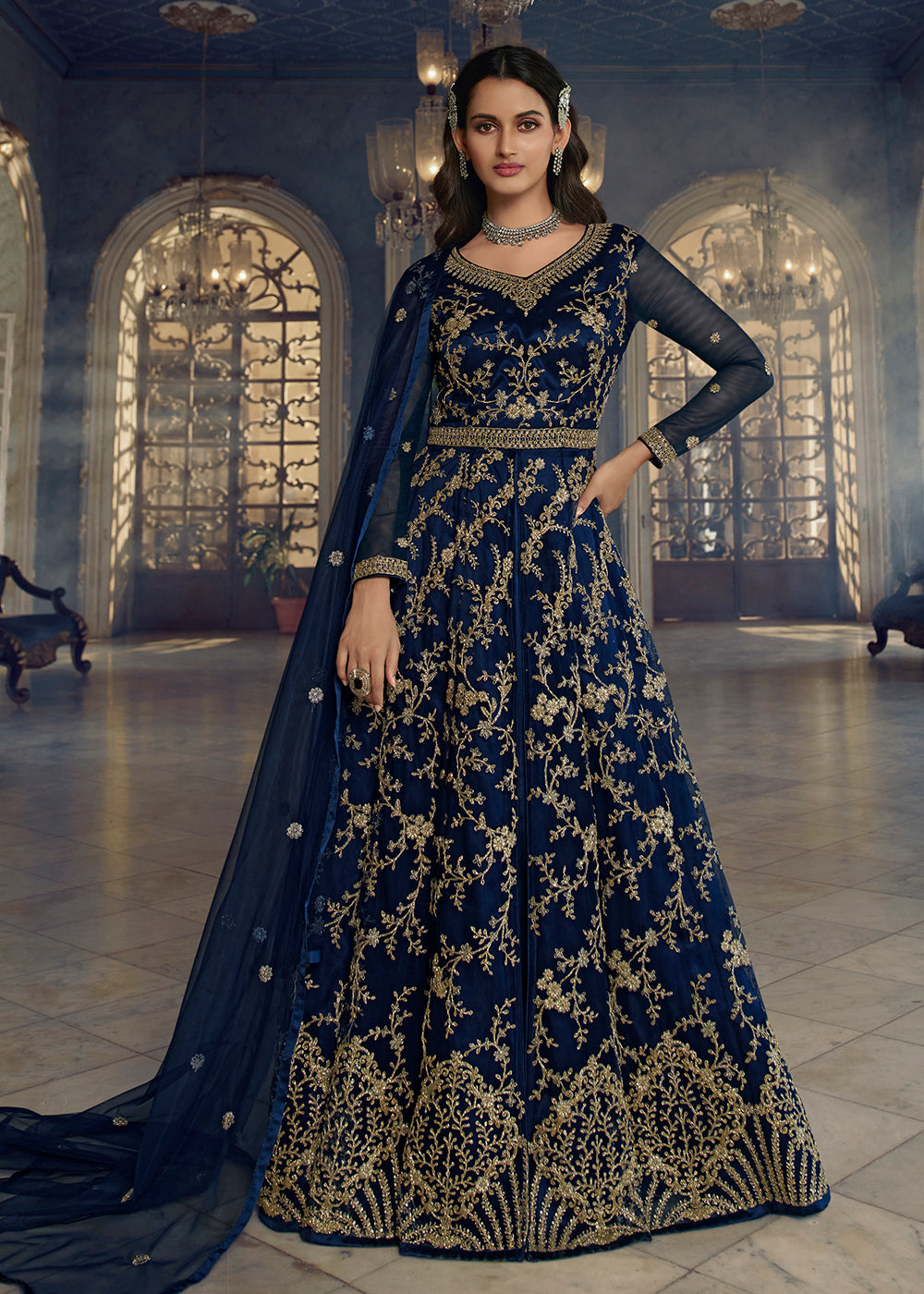 Buy Ranas Creme Gown Online | Suits & Gowns | Ranas