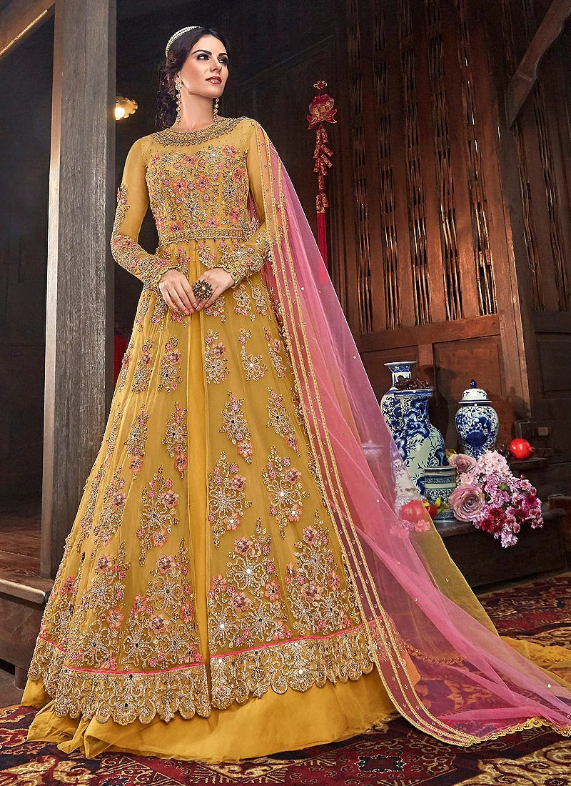 Ivory Chikankari Kalidar Lehenga - S | Anarkali dress pattern, Dress indian  style, Party wear indian dresses