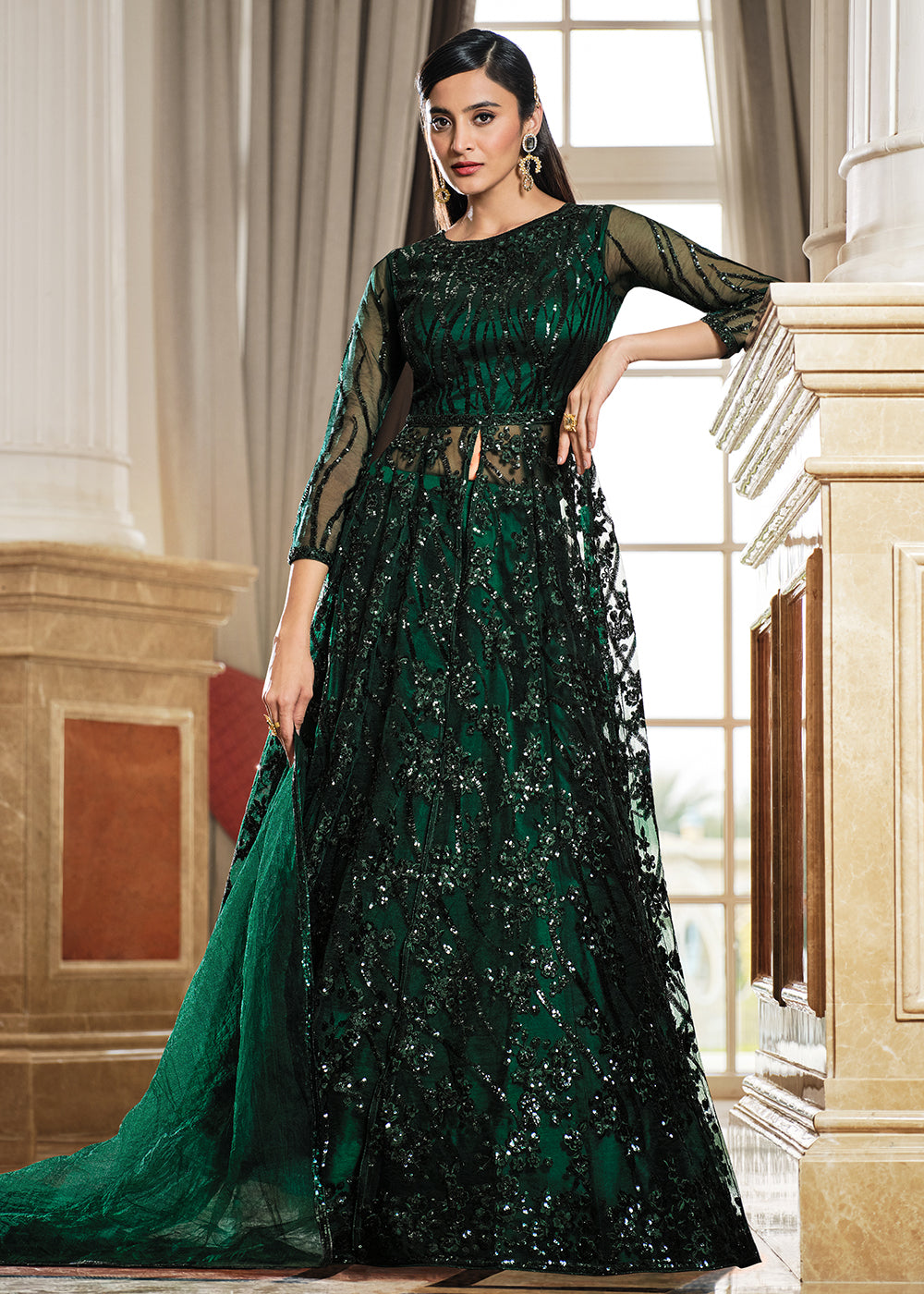 VIPUL: Romantic Anarkali Gowns Restocked | Etsy | Fancy gowns, Long choli  lehenga, Gowns dresses